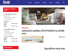 Tablet Screenshot of belit.cz